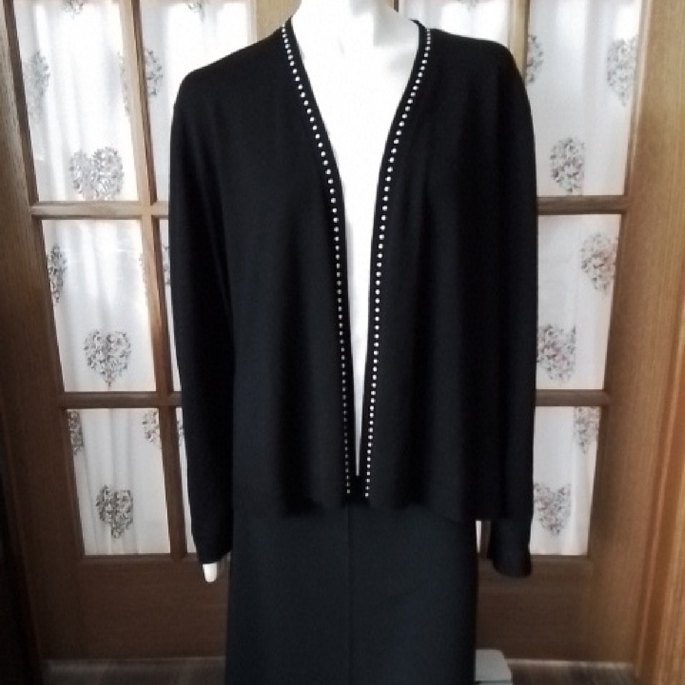 Verve Ami Elegant Women's Cardi, Black, Size 3X, NWOT.